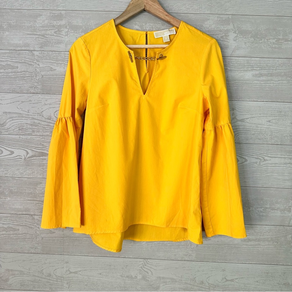 Michael Kors Shirt with Bell Bottom Sleeve-Size M